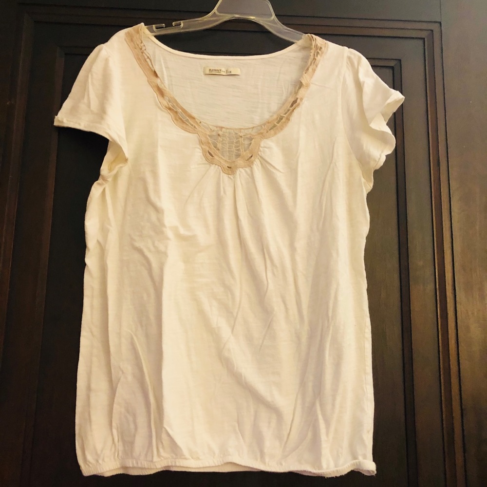 Cream t shirt